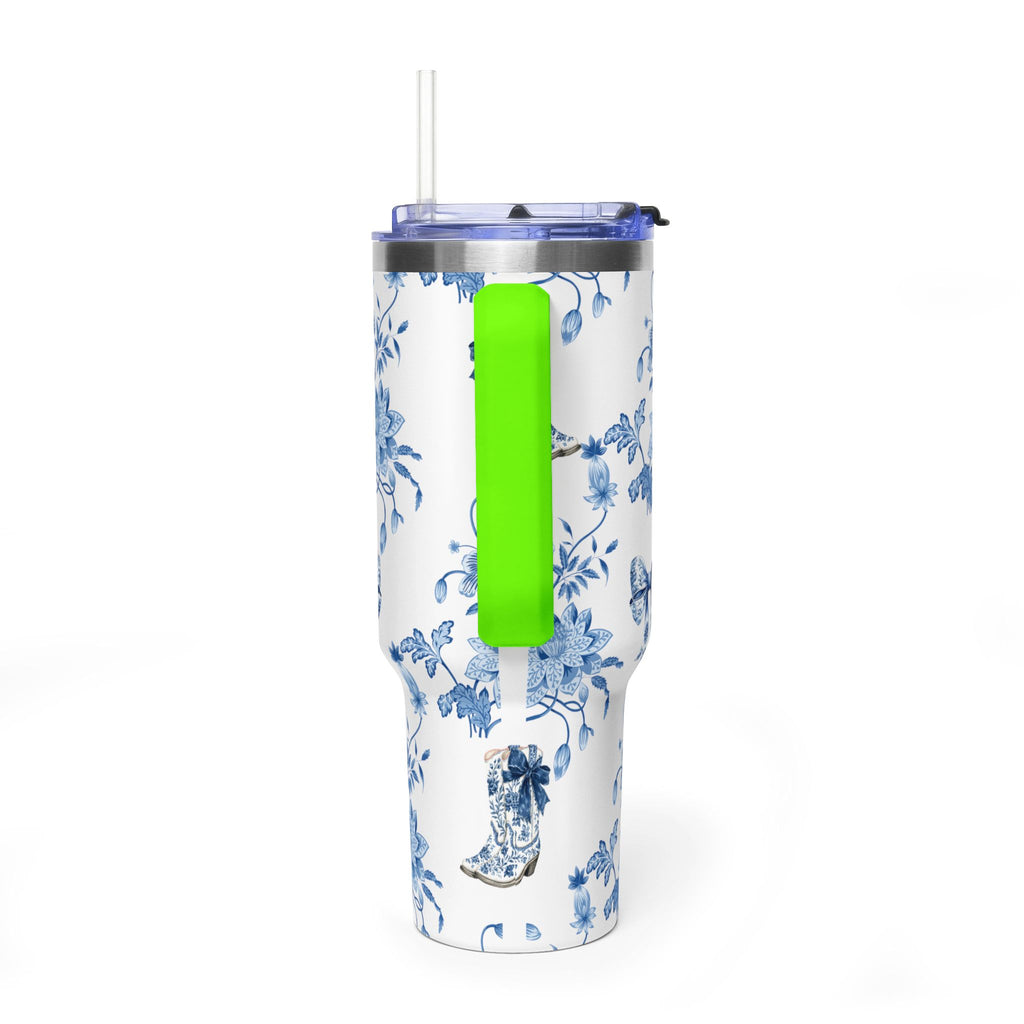 40oz Girly Western Floral Tumbler