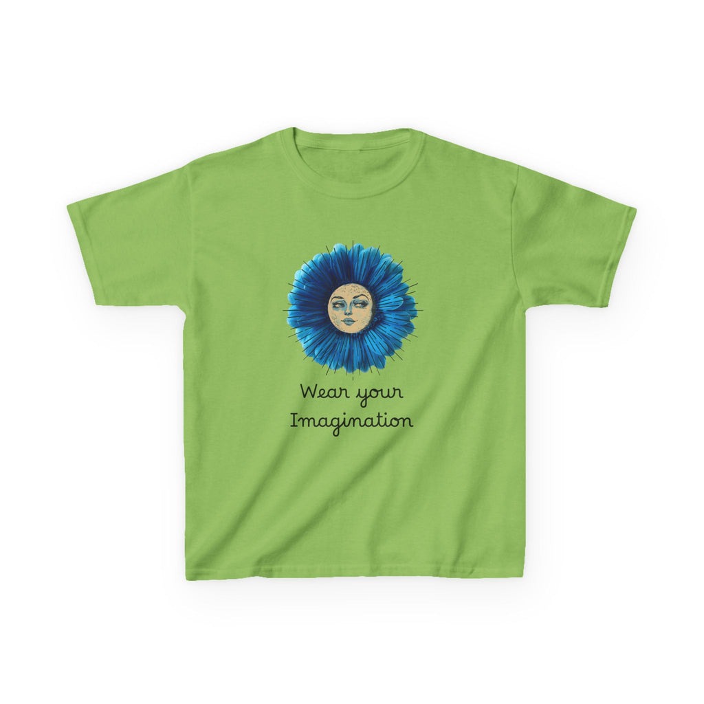 Personalize it! Youth 'Wear Your Imagination' Blue Flower Face Graphic