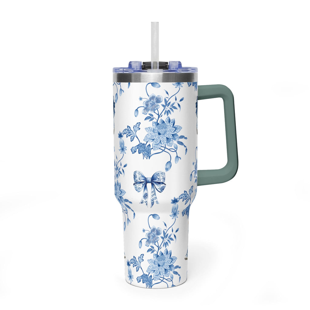 40oz Girly Western Floral Tumbler