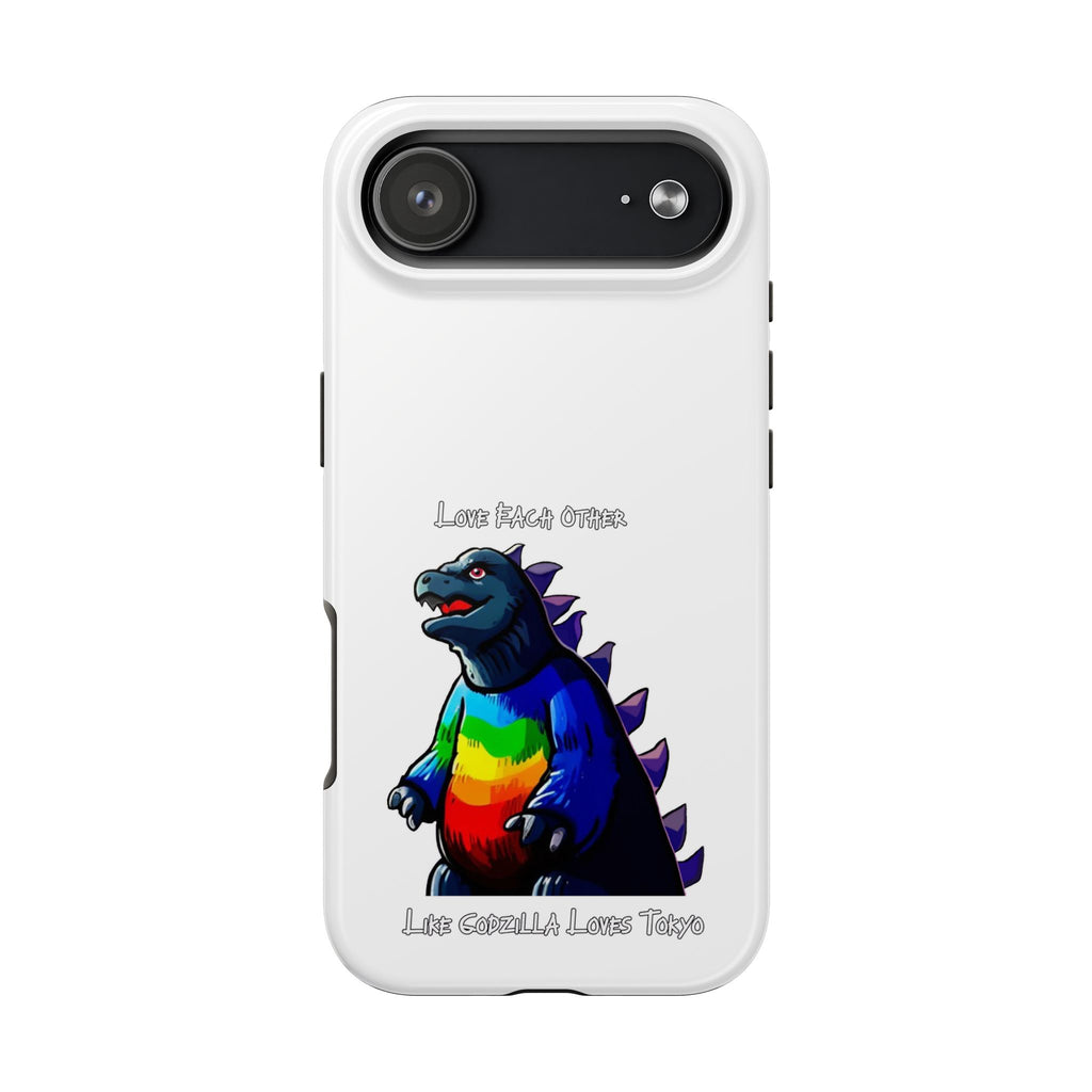 Godzilla Rainbow Phone Case — Godzilla Love Tough Protective Cover