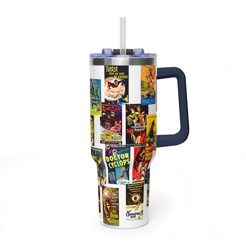 40oz B-Movies Retro Horror Poster Vacuum Tumbler