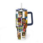 40oz B-Movies Retro Horror Poster Vacuum Tumbler