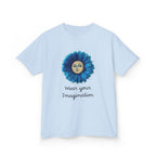 Personalize it! Youth 'Wear Your Imagination' Blue Flower Face Graphic