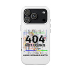 'Whoever's Controlling me...Do Better' 404 Not Found Tech Phone Case — Glitch Art Protective Cover
