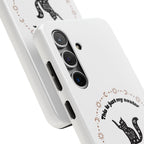 Tough Phone Case — “This Is Just My Avatar, I’m Really a Housecat” Cute Celestial Cat Protective Cover