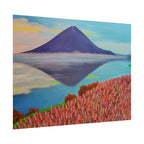 Rolled Poster — Serene Mountain Reflection Landscape Art Print