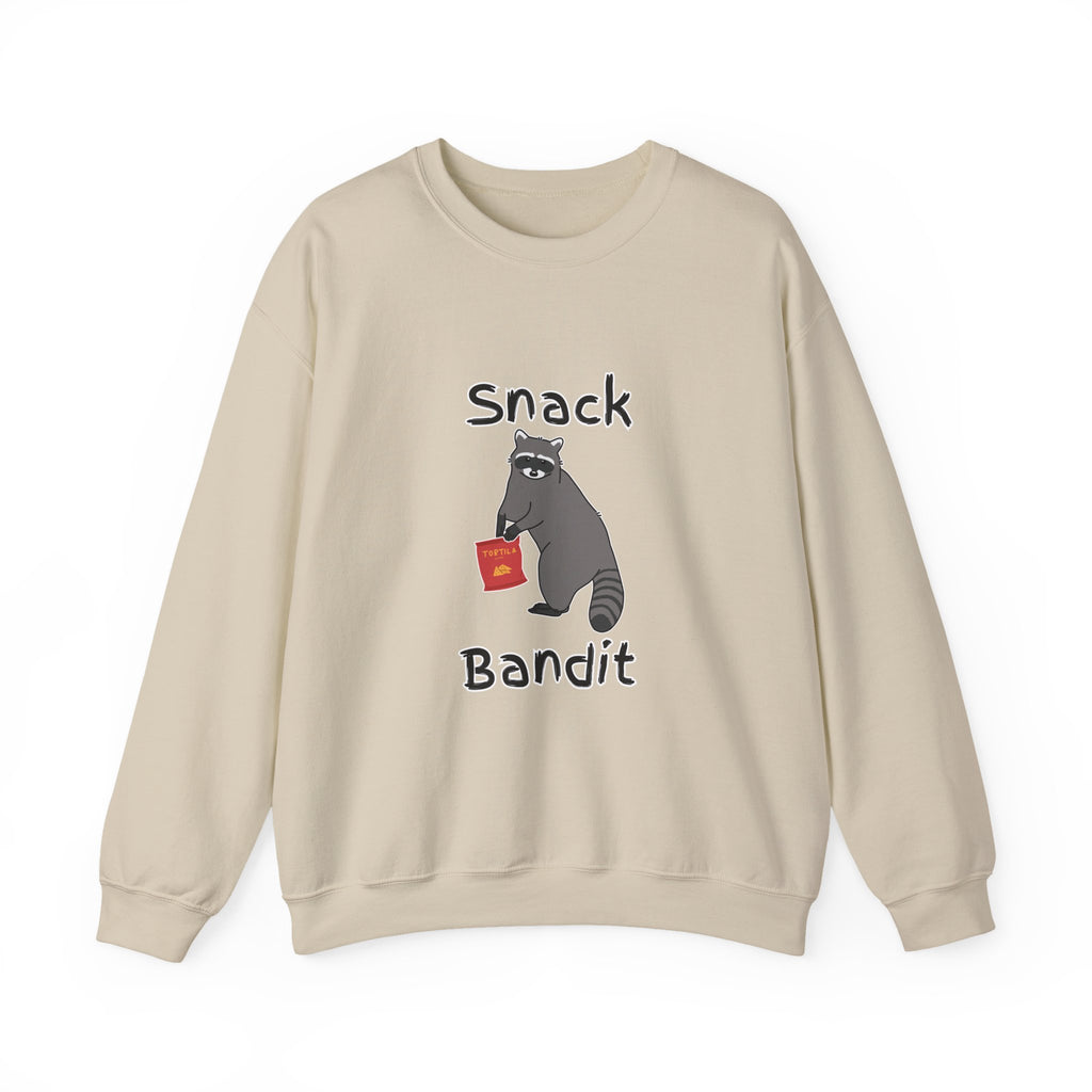 Snack Bandit Sweatshirt — Cute Raccoon Graphic Crewneck