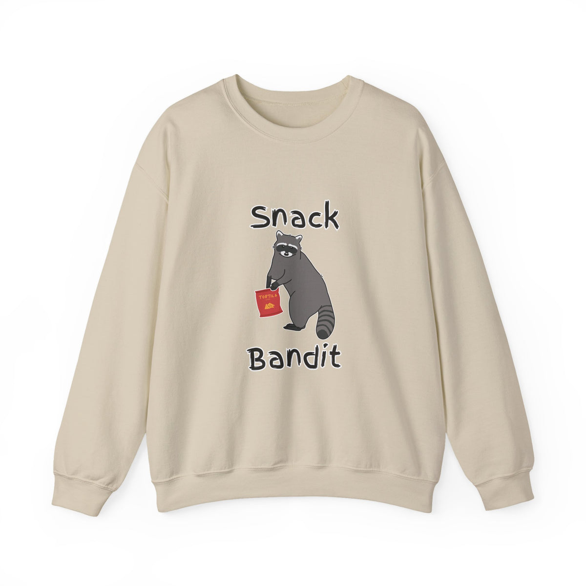 Snack Bandit Sweatshirt — Cute Raccoon Graphic Crewneck