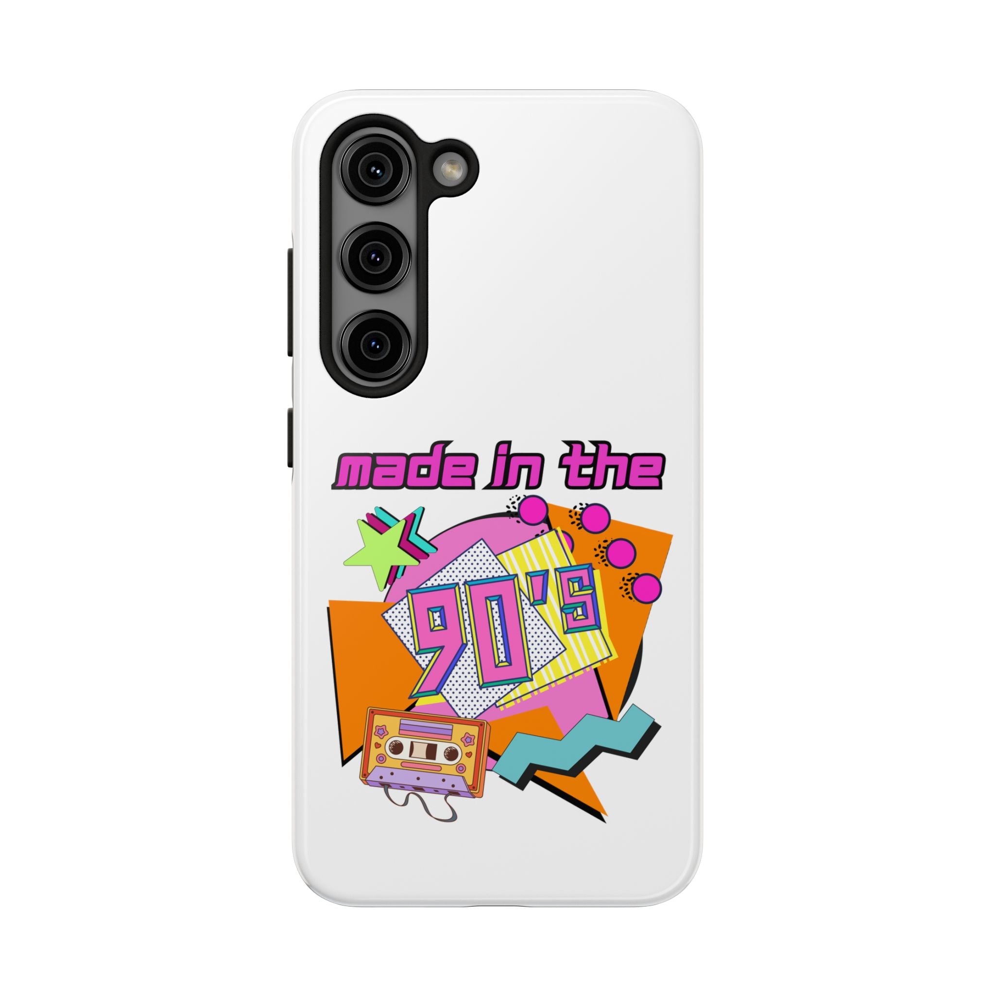 90s Retro Tough Phone Case — "Made in the 90's" Cassette Graphic