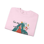 Crewneck Sweatshirt — "On My Way to Not Give a Shit" Retro Graphic