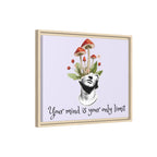 Personalize it! "Your Mind is Your Only Limit" Framed Canvas Wall Art
