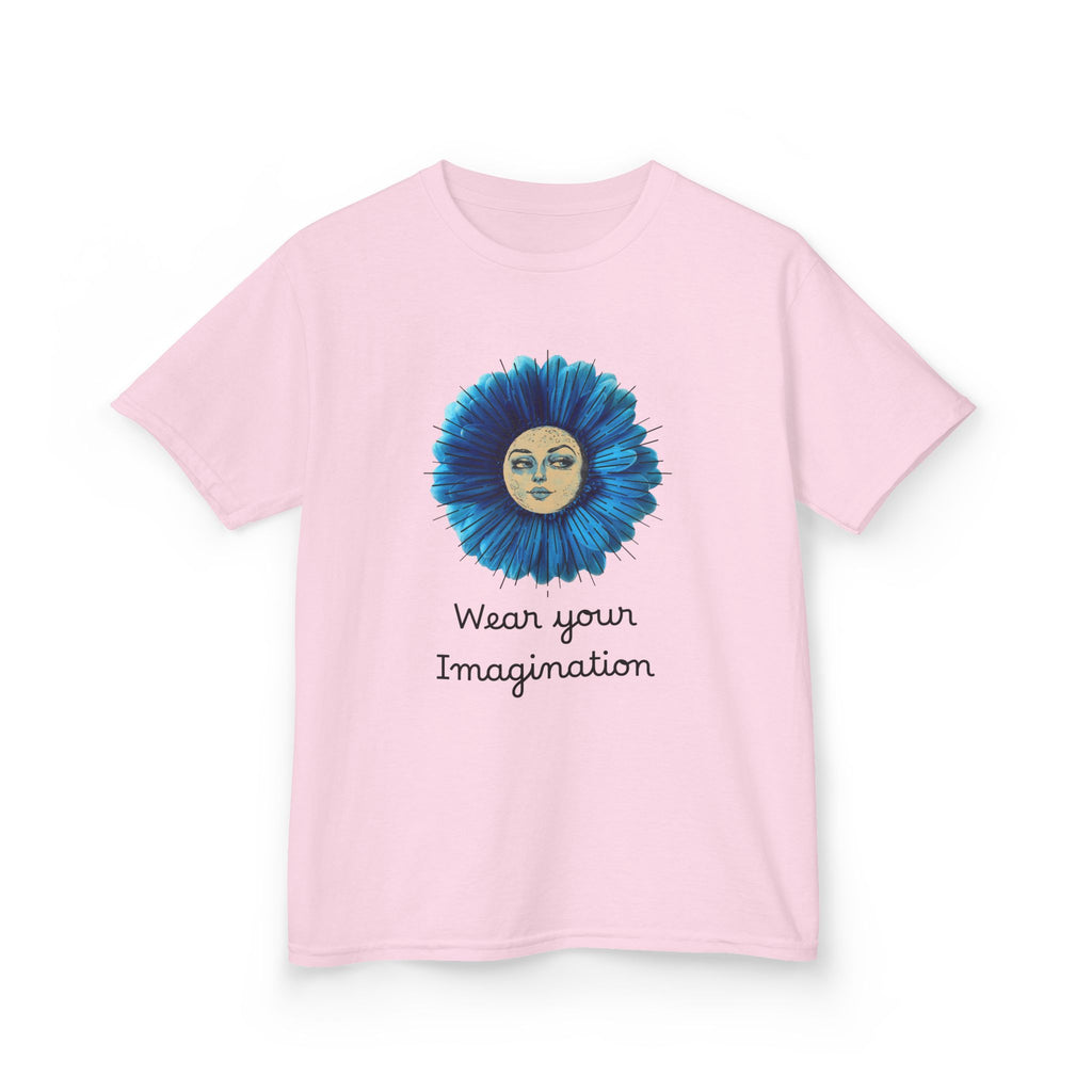 Personalize it! Youth 'Wear Your Imagination' Blue Flower Face Graphic