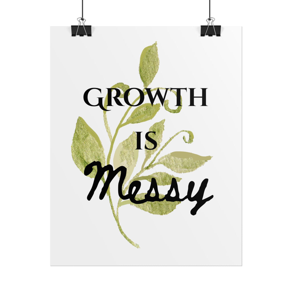 "Growth Is Messy" Botanical Wall Art Print
