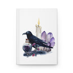 Raven & Crystals Hardcover Journal — Witchy Crystal, Candle & Potion Notebook
