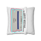 Square Pillowcase — "Rendering Reality... Please Wait" Retro Loading Bar Decorative Pillowcase