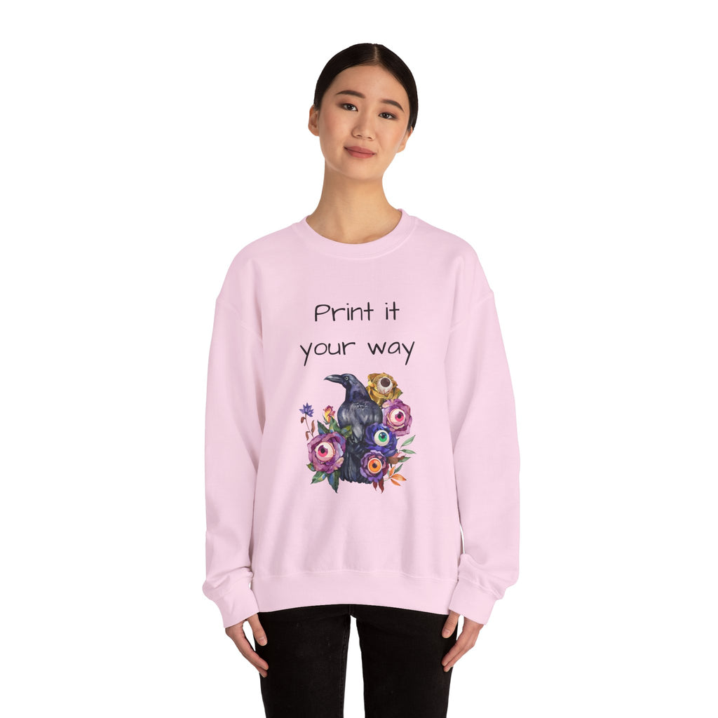 Personalize it! Crewneck Sweatshirt Surreal Design, Casual Pullover