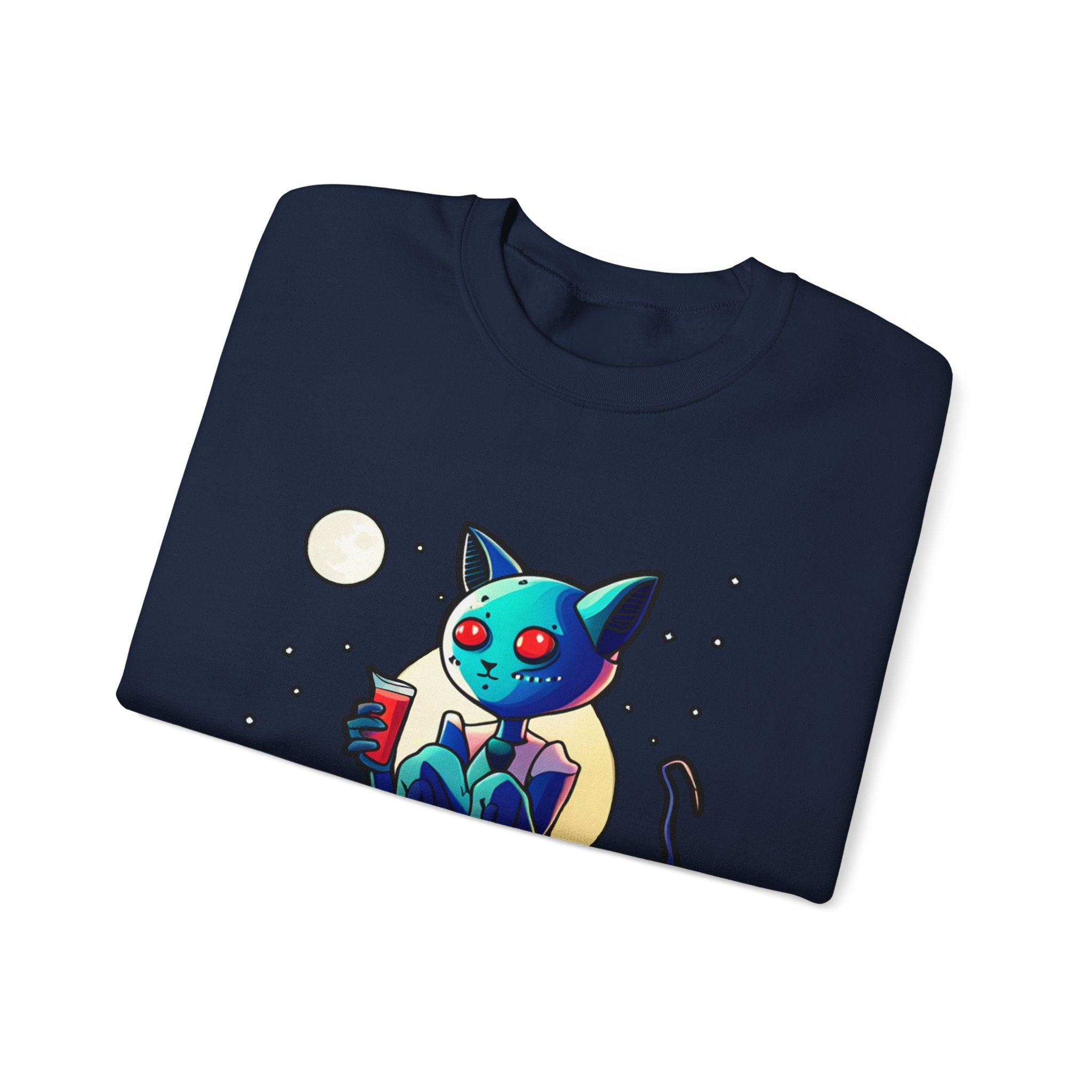 Alien Cat Crewneck Sweatshirt