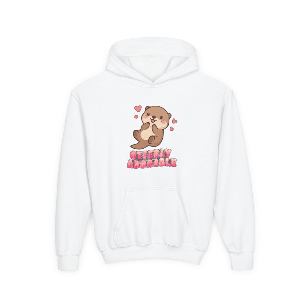 Youth Otterly Adorable Heavy Blend Hooded Sweatshirt