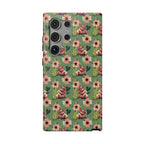 Floral Squonk Pattern Impact Phone Case — Protective iPhone Cover with Pink Flowers