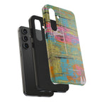 1980s Puke Tough Phone Case — Distressed Pastel Art Protective Cover