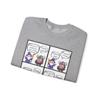 Comic D&D Sweatshirt — Cute Panel Cartoon Crewneck