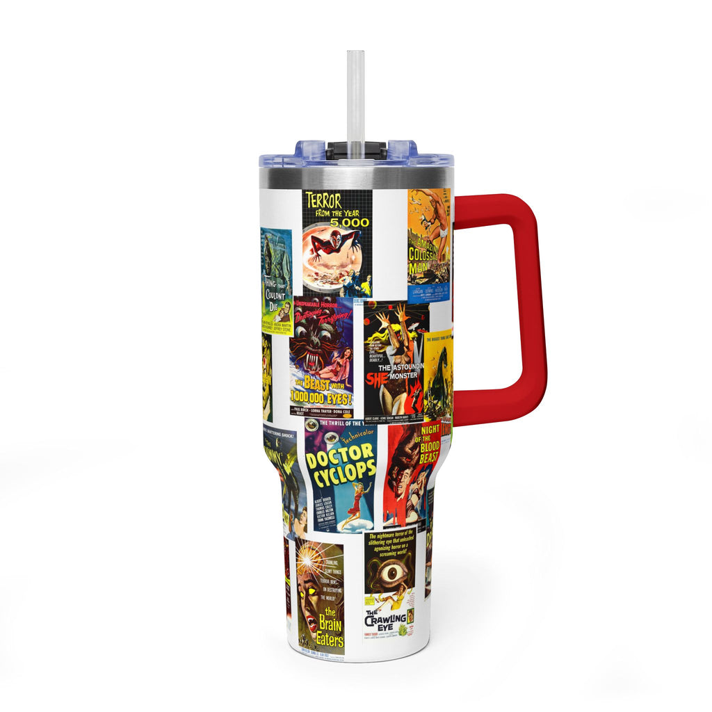 40oz B-Movies Retro Horror Poster Vacuum Tumbler