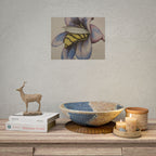 Bee in Blue Flower Poster — Rolled Botanical Art Print