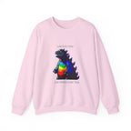 Godzilla Love Rainbow Crewneck Sweatshirt
