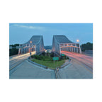 Twilight Bridge Rolled Poster — Long-Exposure Cityscape Wall Art