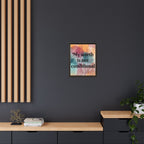 Personalize it! "My Worth is Not Conditional" Framed Matte Canvas Print Motivational Wall Art