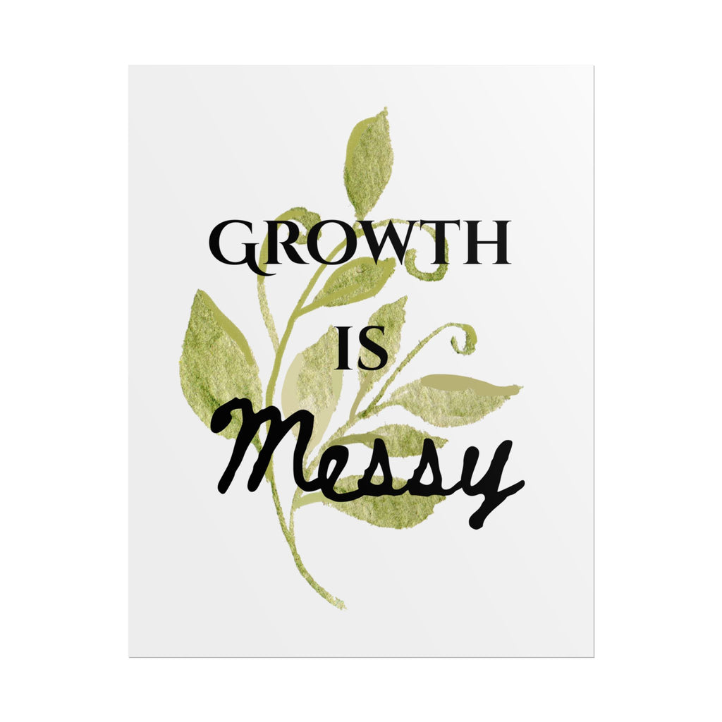 "Growth Is Messy" Botanical Wall Art Print