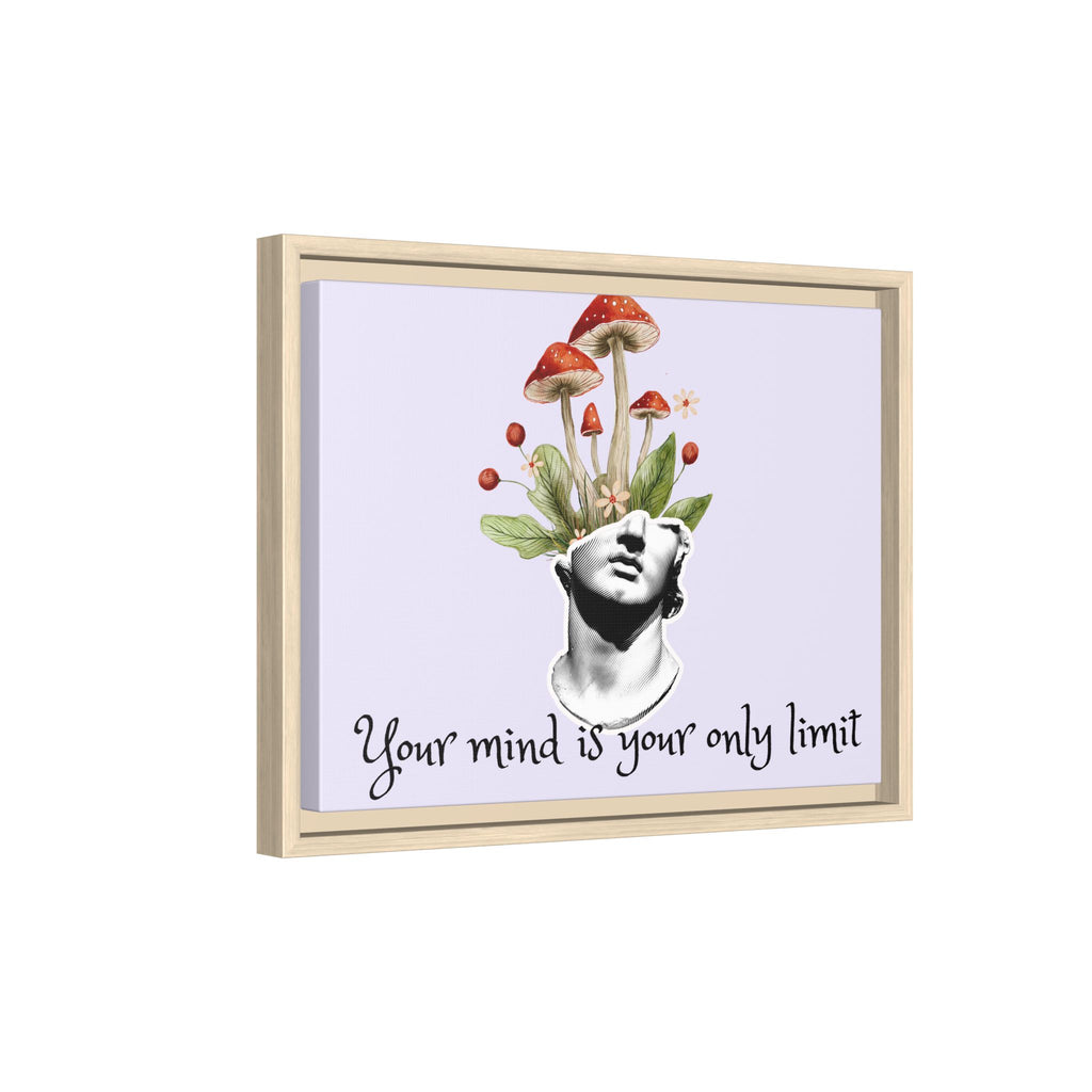 Personalize it! "Your Mind is Your Only Limit" Framed Canvas Wall Art