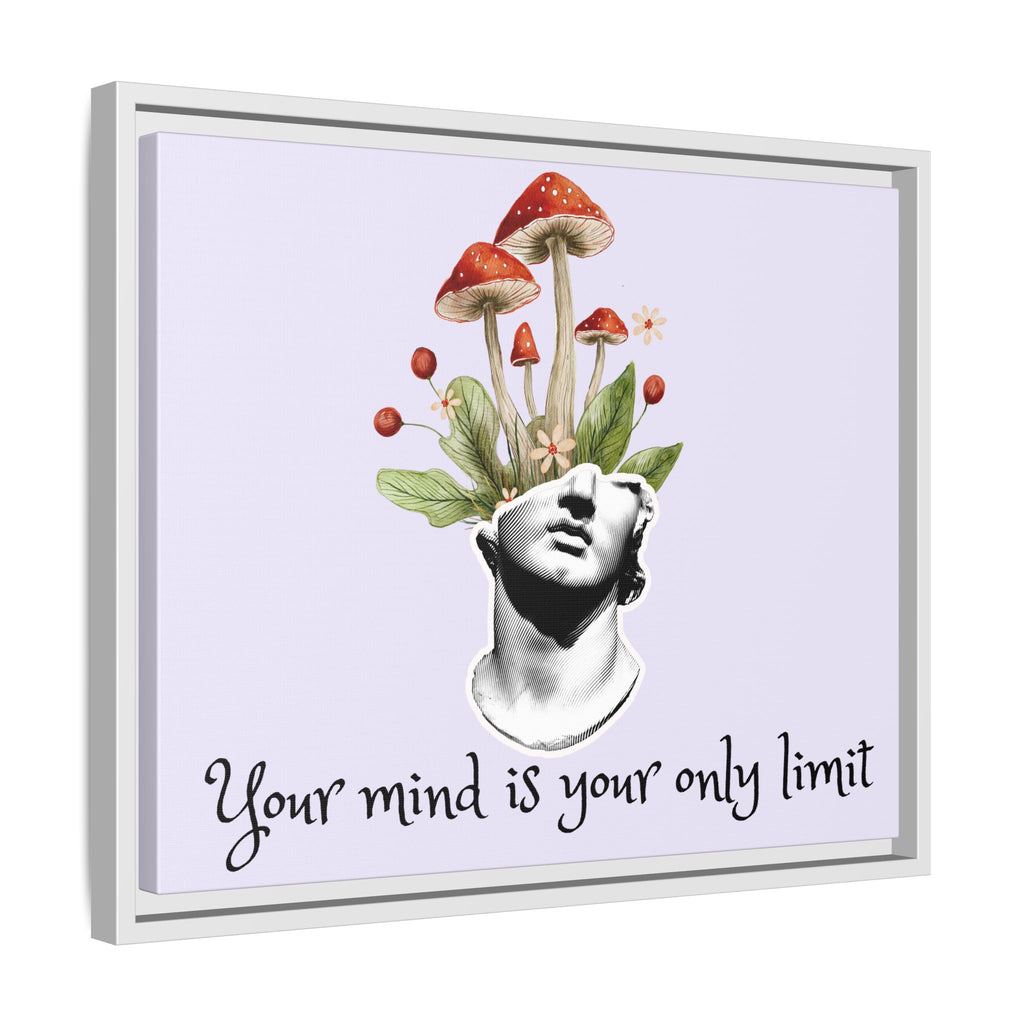 Personalize it! "Your Mind is Your Only Limit" Framed Canvas Wall Art