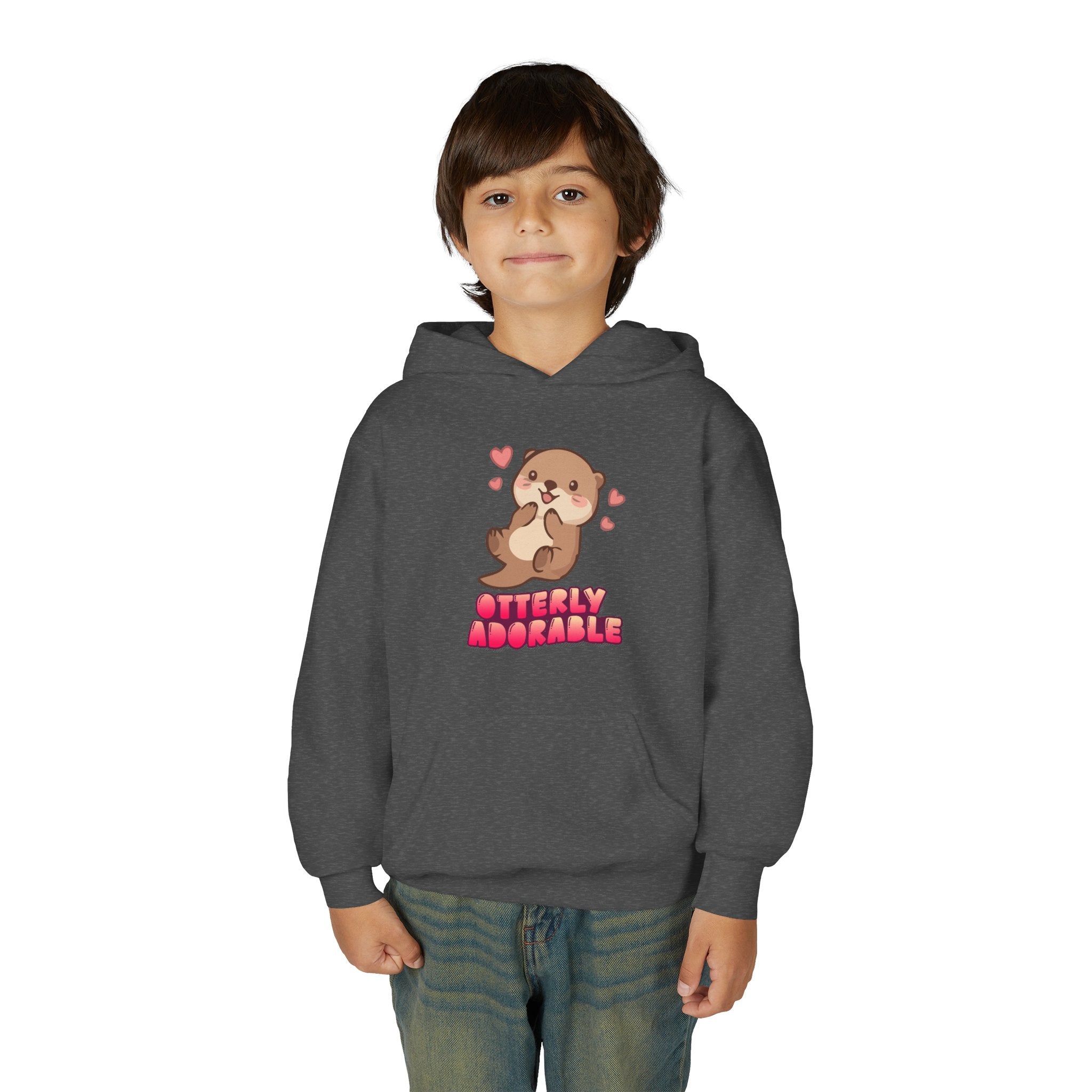 Youth Otterly Adorable Heavy Blend Hooded Sweatshirt