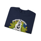 Crewneck Sweatshirt — Emotionally Unavailable & Thriving Retro Floral Graphic