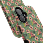 Floral Squonk Pattern Impact Phone Case — Protective iPhone Cover with Pink Flowers