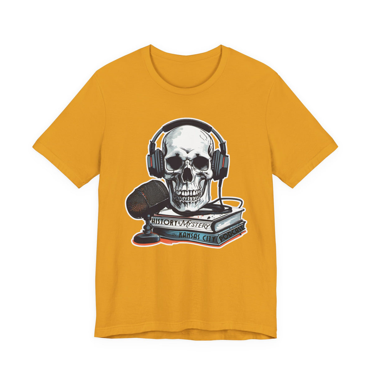 Unisex History & Mystery in Kansas City Podcast Jersey Short Sleeve Tee