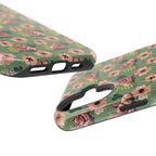 Floral Squonk Pattern Impact Phone Case — Protective iPhone Cover with Pink Flowers