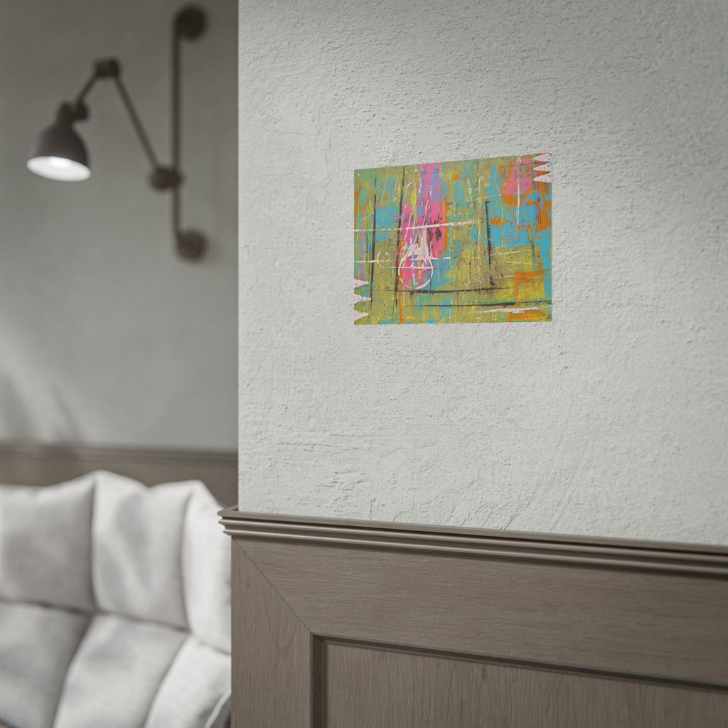 Abstract "1980s Puke" Color Splash Poster — Vibrant Modern Wall Art (Rolled Poster)