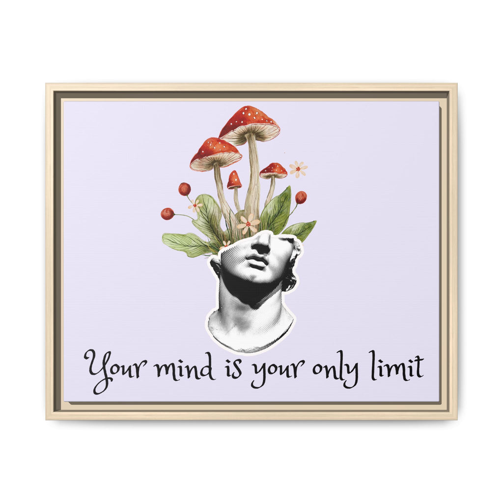 Personalize it! "Your Mind is Your Only Limit" Framed Canvas Wall Art