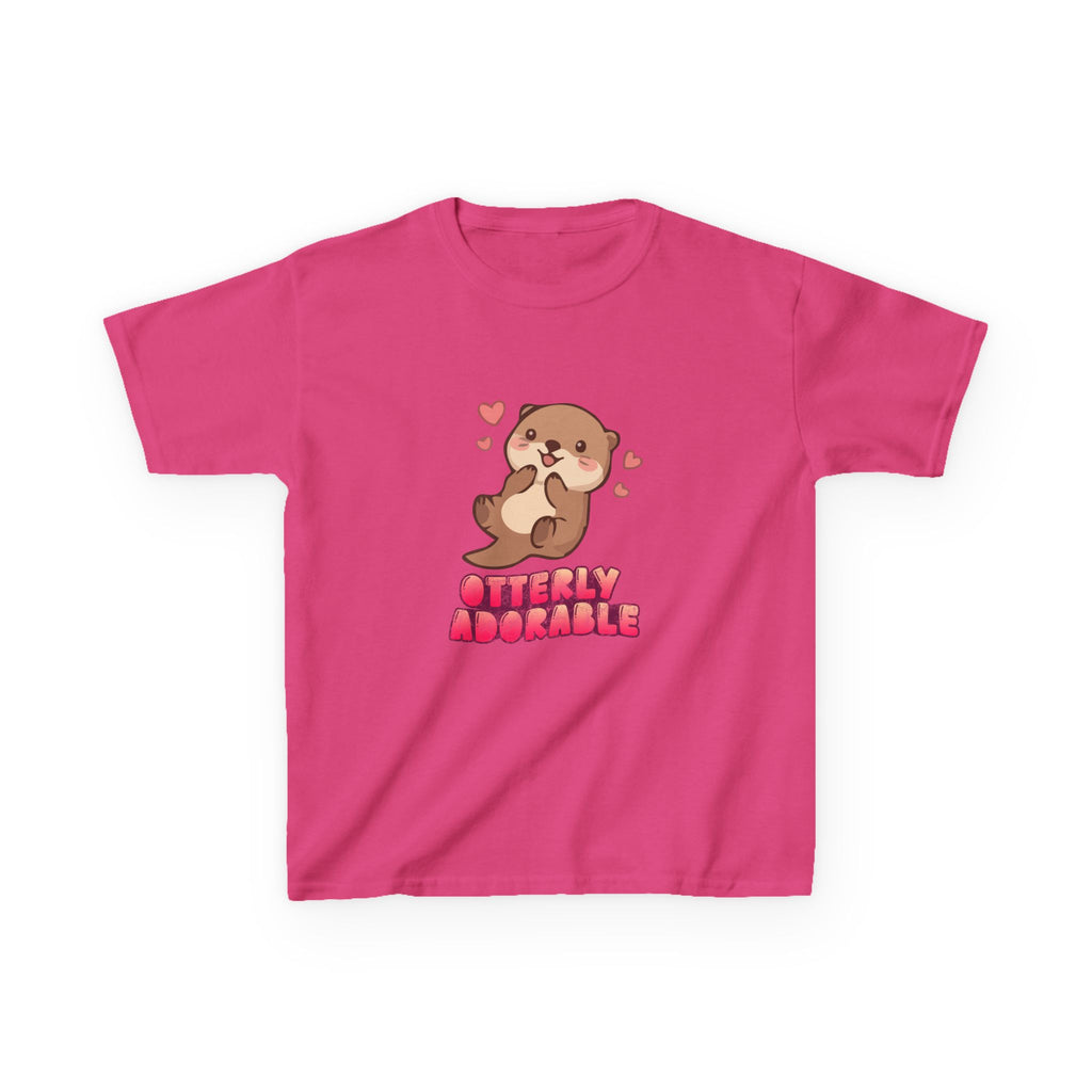 Kids Tee "Otterly Adorable" Heart Graphic Tee