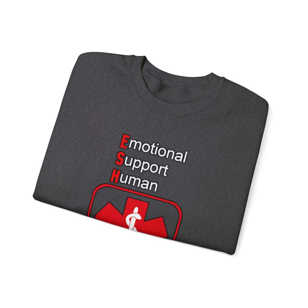 Emotional Support Human Sweatshirt – Medical Symbol “Do Not Touch” Crewneck