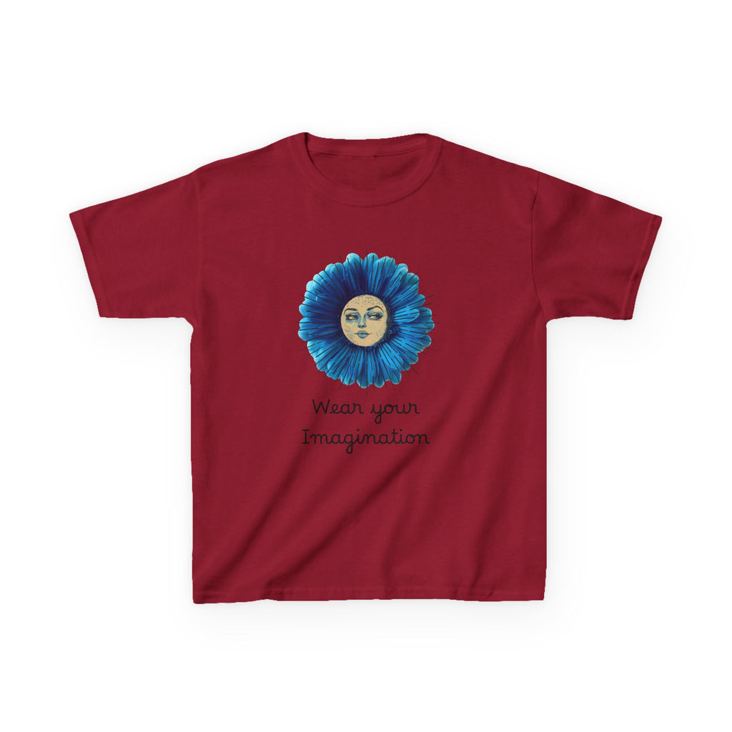 Personalize it! Youth 'Wear Your Imagination' Blue Flower Face Graphic