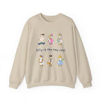 Silly Is The New Cool Sweatshirt — Cute Dancing Ducks Graphic Crewneck