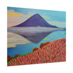Rolled Poster — Serene Mountain Reflection Landscape Art Print