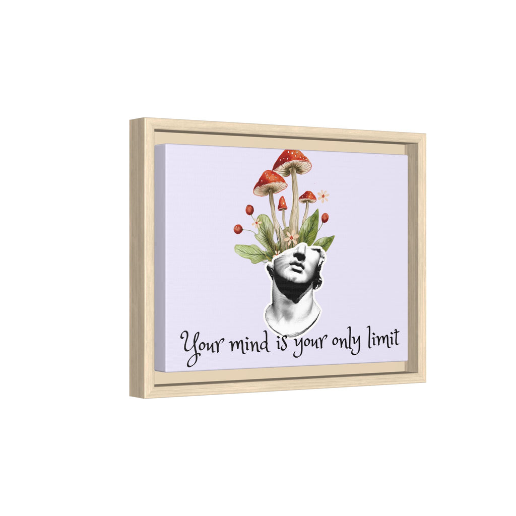 Personalize it! "Your Mind is Your Only Limit" Framed Canvas Wall Art