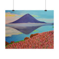Rolled Poster — Serene Mountain Reflection Landscape Art Print