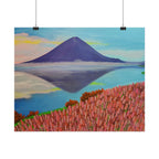 Rolled Poster — Serene Mountain Reflection Landscape Art Print