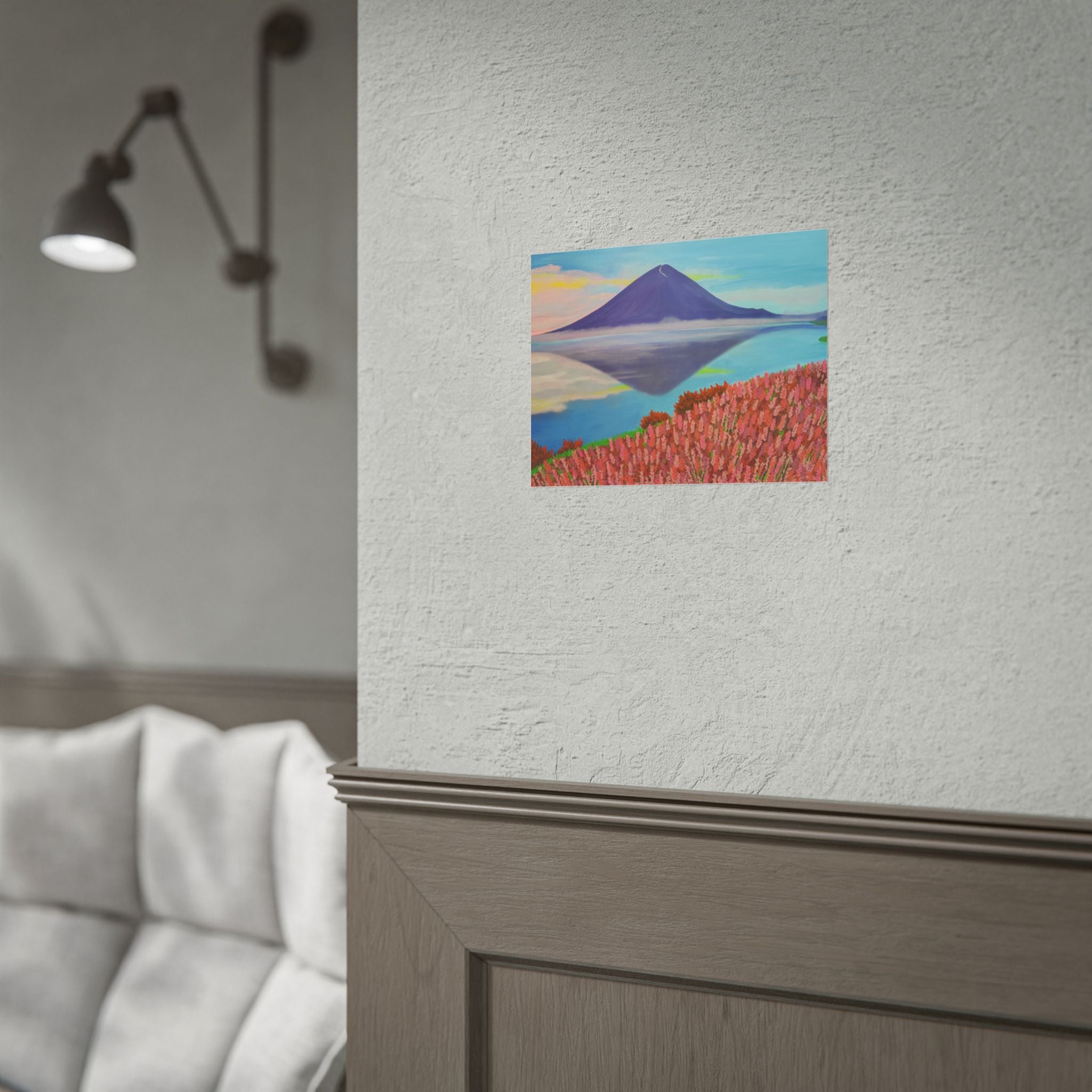 Rolled Poster — Serene Mountain Reflection Landscape Art Print