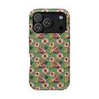Floral Squonk Pattern Impact Phone Case — Protective iPhone Cover with Pink Flowers